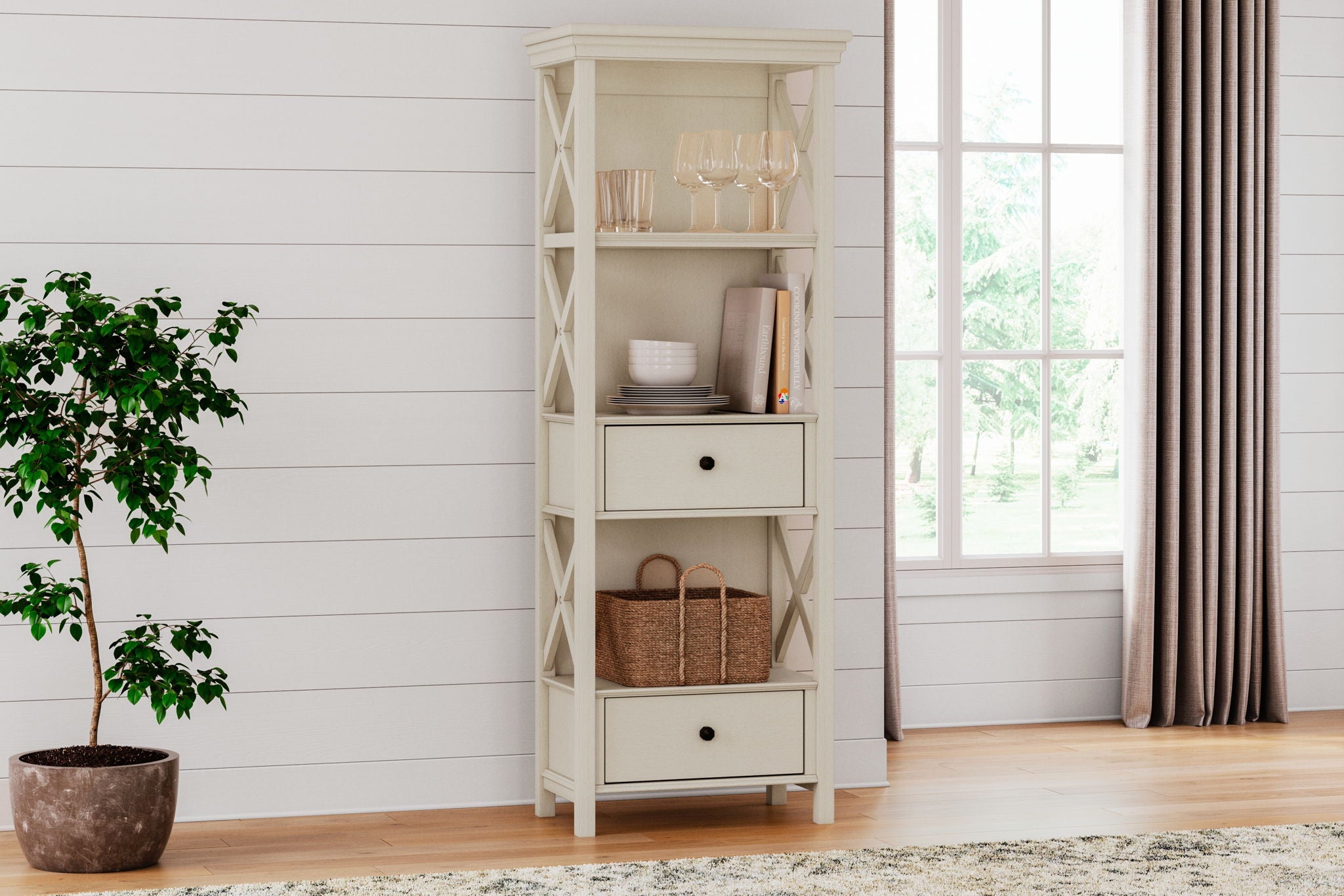 Bolanburg - Display Cabinet - Antique White
