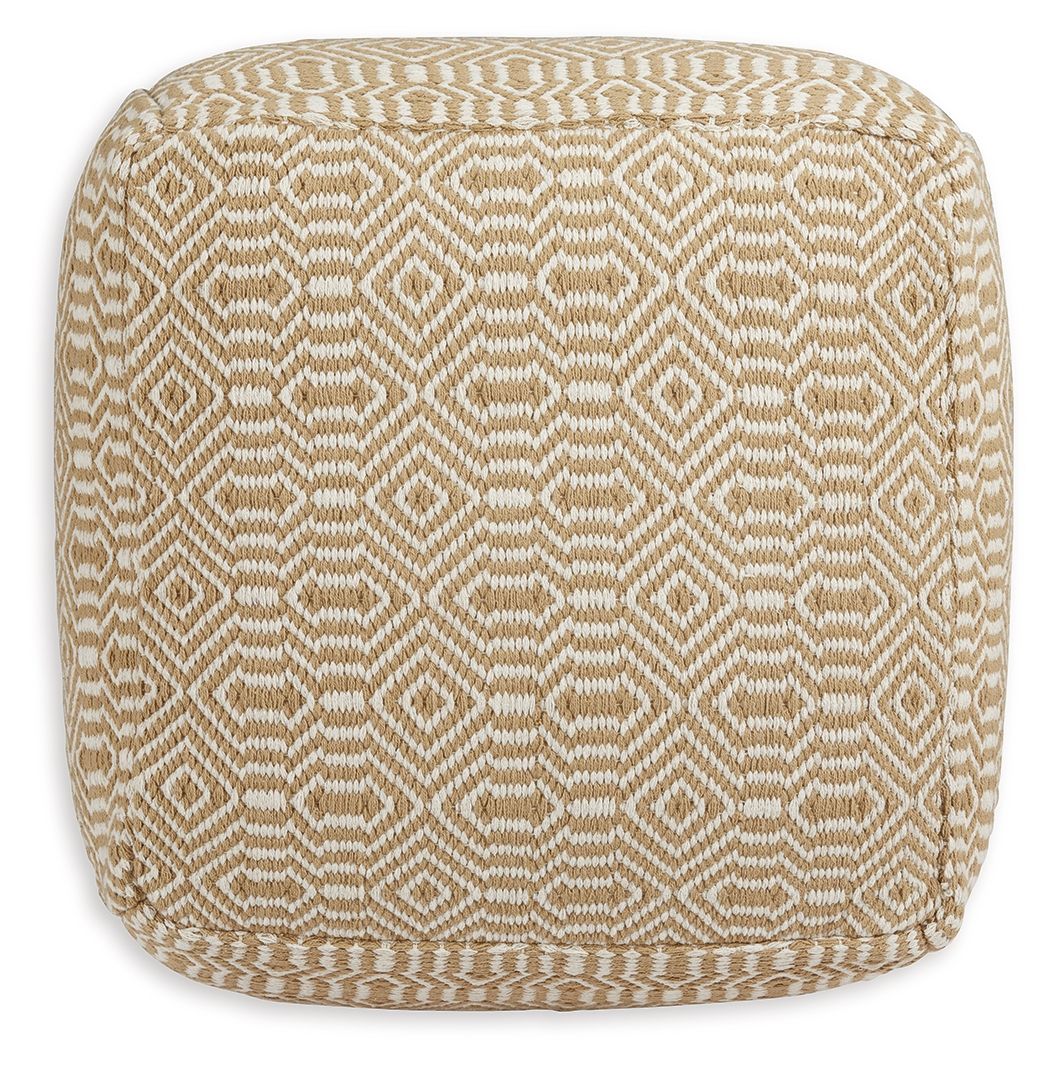 Adamont - Pouf - Tan / Ivory
