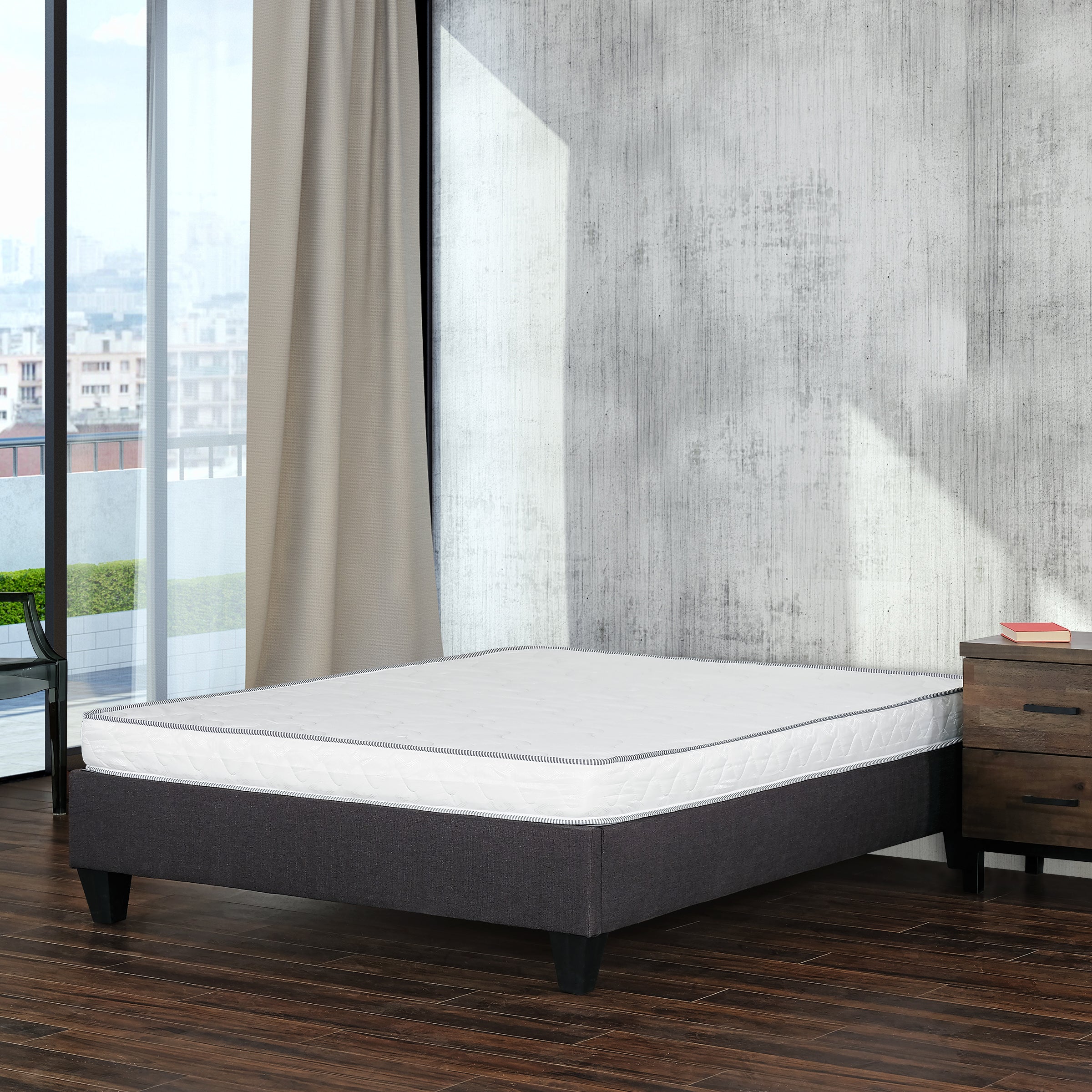 Twin Firm Mattress: 6-Sided Reversible Foam